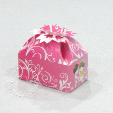 DIY糖果紙盒-甜蜜花園-婚紗公仔(彩色-平面卡)