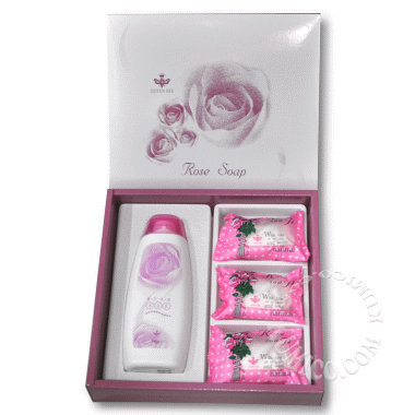 蜂王玫瑰精油皂沐浴乳(3+1禮盒)