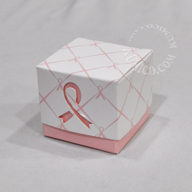 DIY糖果盒-粉紅縷空圖形
