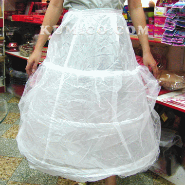 婚紗禮服專用撐裙(3圈單層紗)